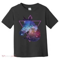Retro Eighties Polygon Galaxy Unicorn Toddler T-Shirt thumb 0