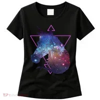 Retro Eighties Polygon Galaxy Unicorn Women's T-Shirt thumb 0