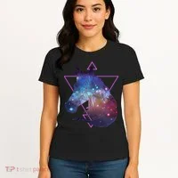 Retro Eighties Polygon Galaxy Unicorn Women's T-Shirt thumb 4