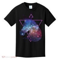 Retro Eighties Polygon Galaxy Unicorn Kids T-Shirt thumb 0