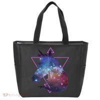 Retro Eighties Polygon Galaxy Unicorn Tote Bag thumb 0