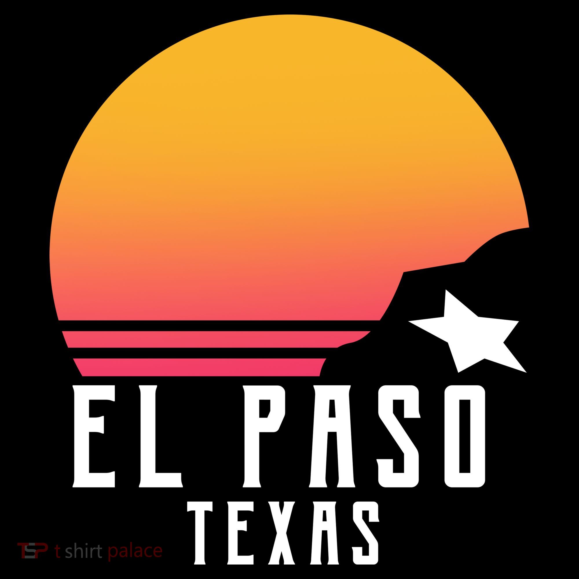 Retro El Paso Texas Sunset Backpack