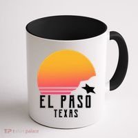 Retro El Paso Texas Sunset Coffee Mug thumb 1