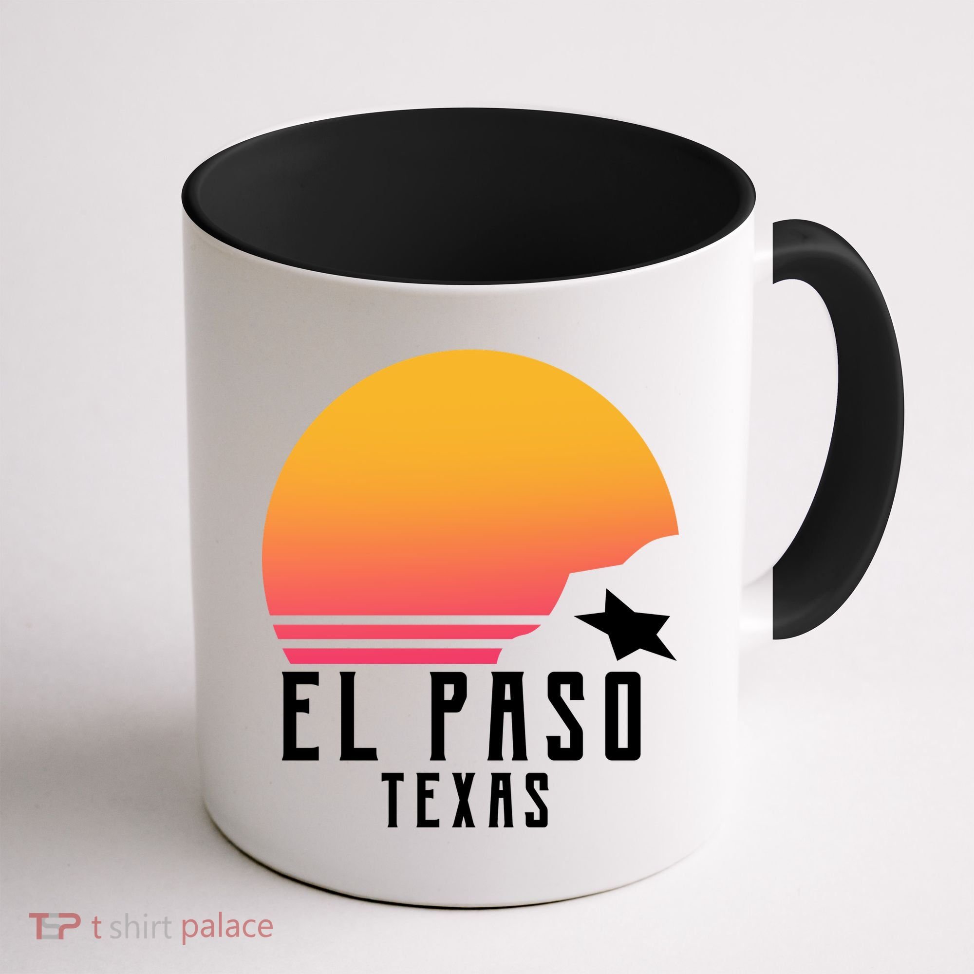 Retro El Paso Texas Sunset Coffee Mug