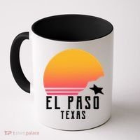 Retro El Paso Texas Sunset Coffee Mug thumb 0