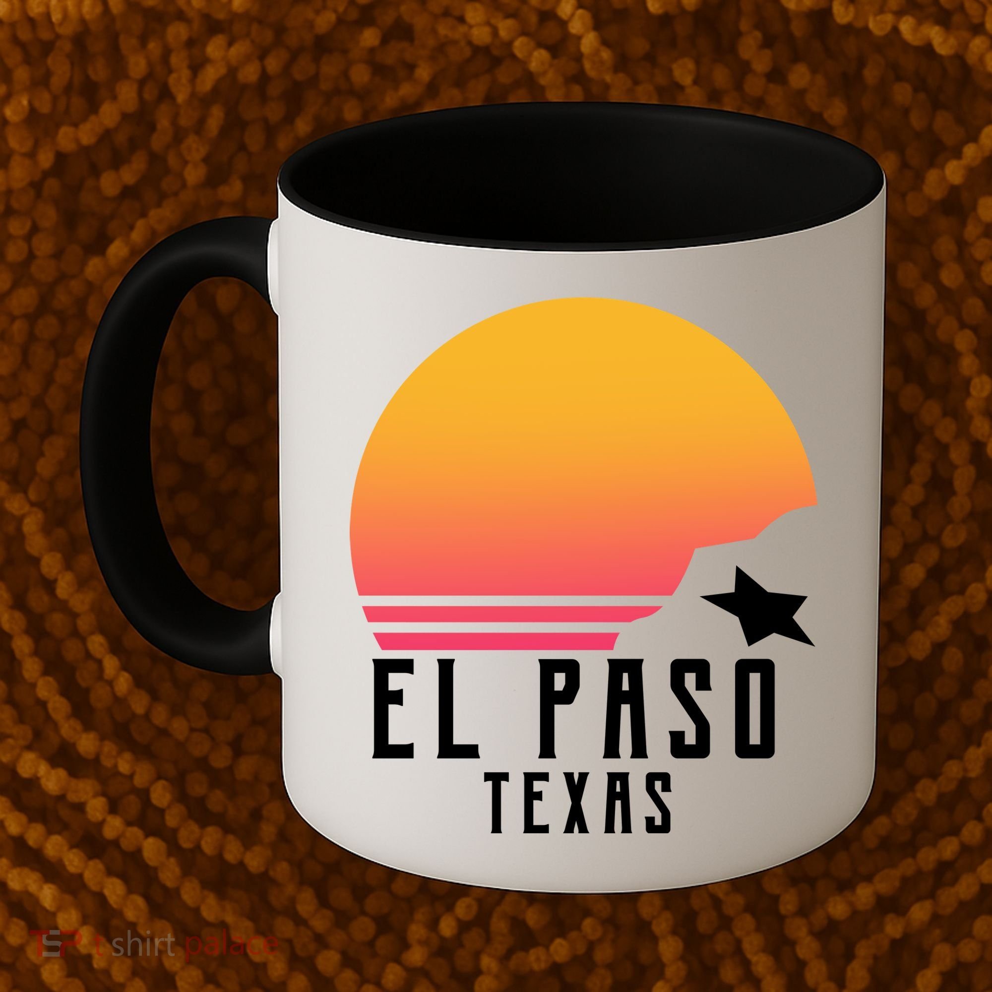 Retro El Paso Texas Sunset Coffee Mug