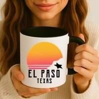 Retro El Paso Texas Sunset Coffee Mug thumb 3