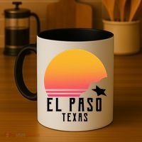 Retro El Paso Texas Sunset Coffee Mug thumb 4