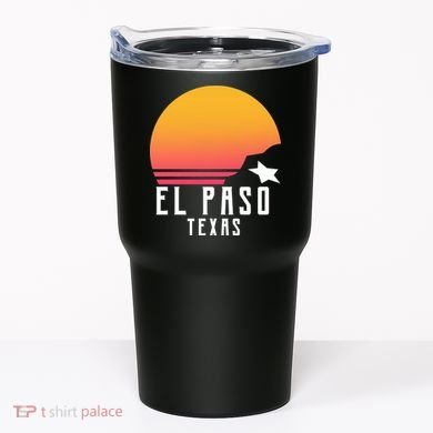 Retro El Paso Texas Sunset Tumbler