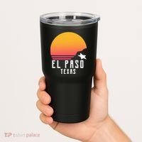 Retro El Paso Texas Sunset Tumbler thumb 2