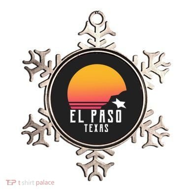 Retro El Paso Texas Sunset Ornament