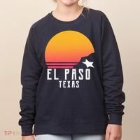 Retro El Paso Texas Sunset Women's Sweatshirt thumb 0