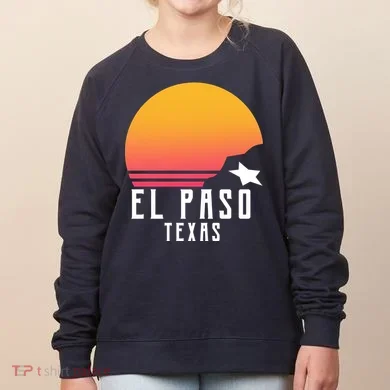 Retro El Paso Texas Sunset Women's Sweatshirt