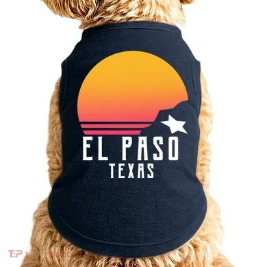 Retro El Paso Texas Sunset Doggie Tank