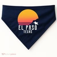 Retro El Paso Texas Sunset USA-Made Doggie Bandana thumb 0
