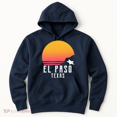 Retro El Paso Texas Sunset Hoodie