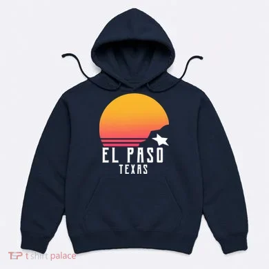Retro El Paso Texas Sunset Hoodie