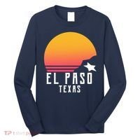 Retro El Paso Texas Sunset Long Sleeve Shirt thumb 0