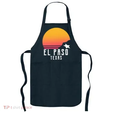 Retro El Paso Texas Sunset Apron