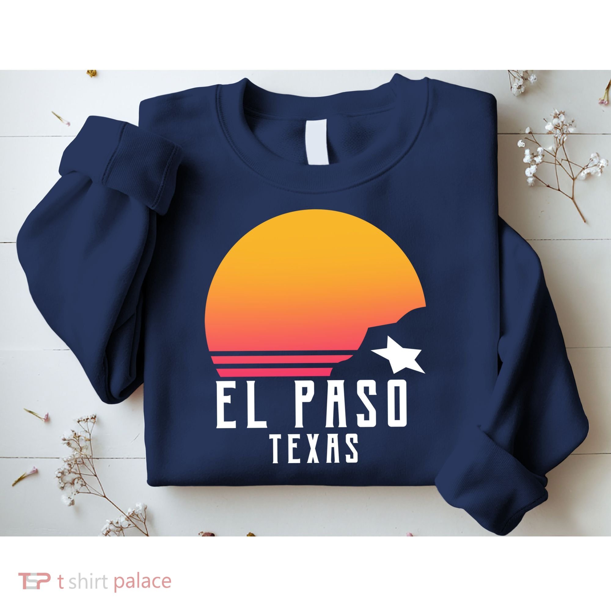 Retro El Paso Texas Sunset Sweatshirt