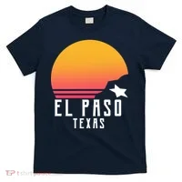 Retro El Paso Texas Sunset T-Shirt thumb 0