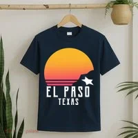 Retro El Paso Texas Sunset T-Shirt thumb 2