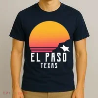 Retro El Paso Texas Sunset T-Shirt thumb 3