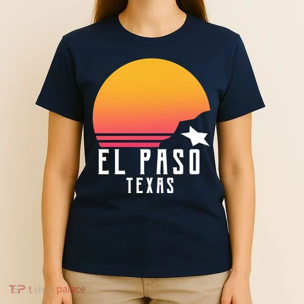 Retro El Paso Texas Sunset T-Shirt