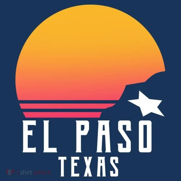 Retro El Paso Texas Sunset T-Shirt
