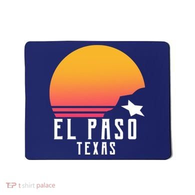 Retro El Paso Texas Sunset Mousepad