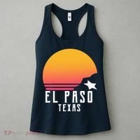 Retro El Paso Texas Sunset Women's Tank Top thumb 3