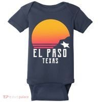 Retro El Paso Texas Sunset Baby Bodysuit thumb 0