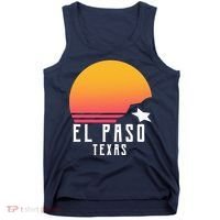 Retro El Paso Texas Sunset Tank Top thumb 0