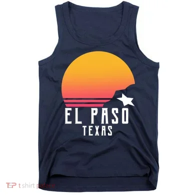 Retro El Paso Texas Sunset Tank Top