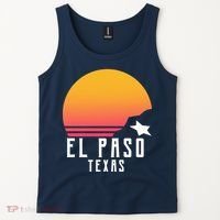 Retro El Paso Texas Sunset Tank Top thumb 2