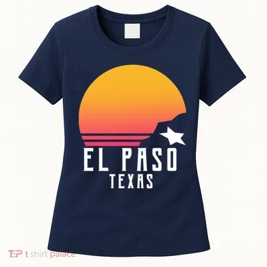 Retro El Paso Texas Sunset Women's T-Shirt