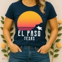 Retro El Paso Texas Sunset Women's T-Shirt thumb 2