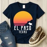 Retro El Paso Texas Sunset Women's T-Shirt thumb 3