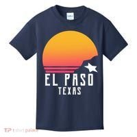 Retro El Paso Texas Sunset Kids T-Shirt thumb 0