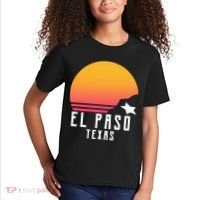 Retro El Paso Texas Sunset Kids T-Shirt thumb 2