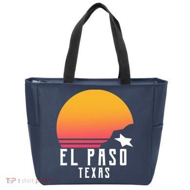 Retro El Paso Texas Sunset Tote Bag