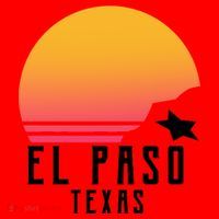 Retro El Paso Texas Sunset Santa Hat thumb 1