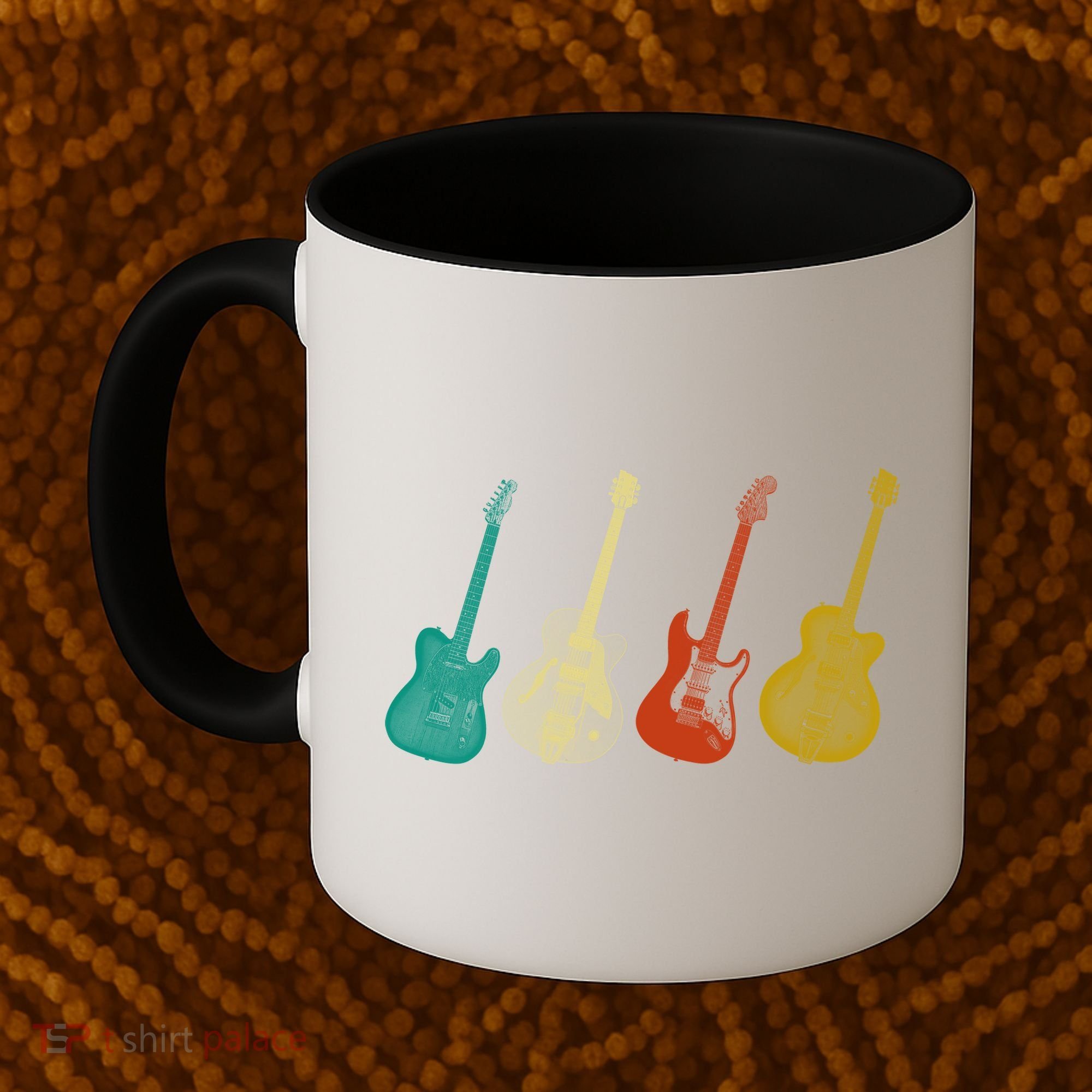 Retro Electric Guitar Coffee Mug