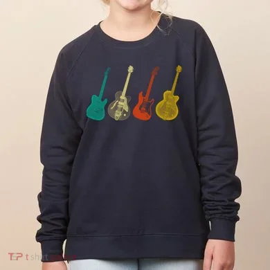 Retro Electric Guitar Women's Sweatshirt
