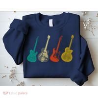 Retro Electric Guitar Sweatshirt thumb 2