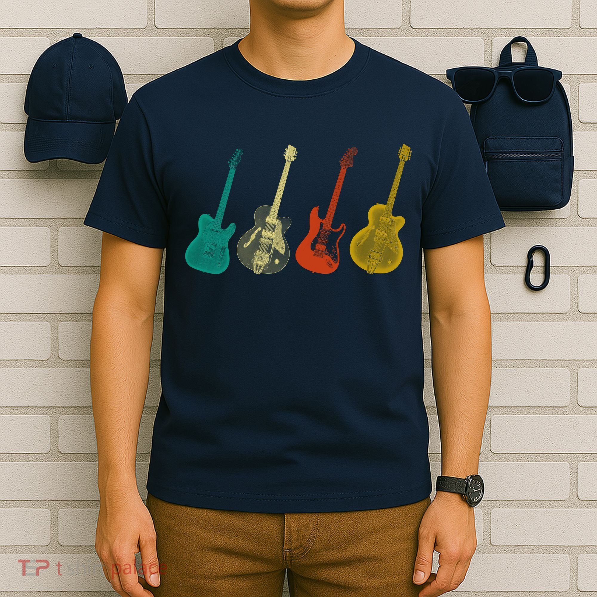 Retro Electric Guitar T-Shirt