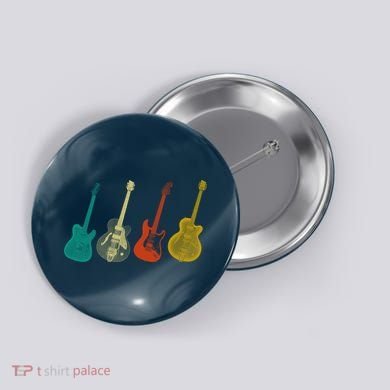Retro Electric Guitar Button