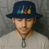 Retro Electric Guitar Bucket Hat thumb 2