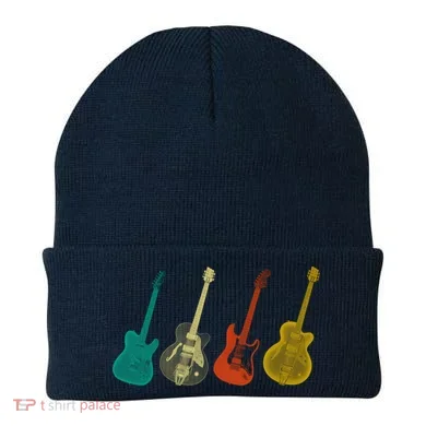 Retro Electric Guitar Beanie