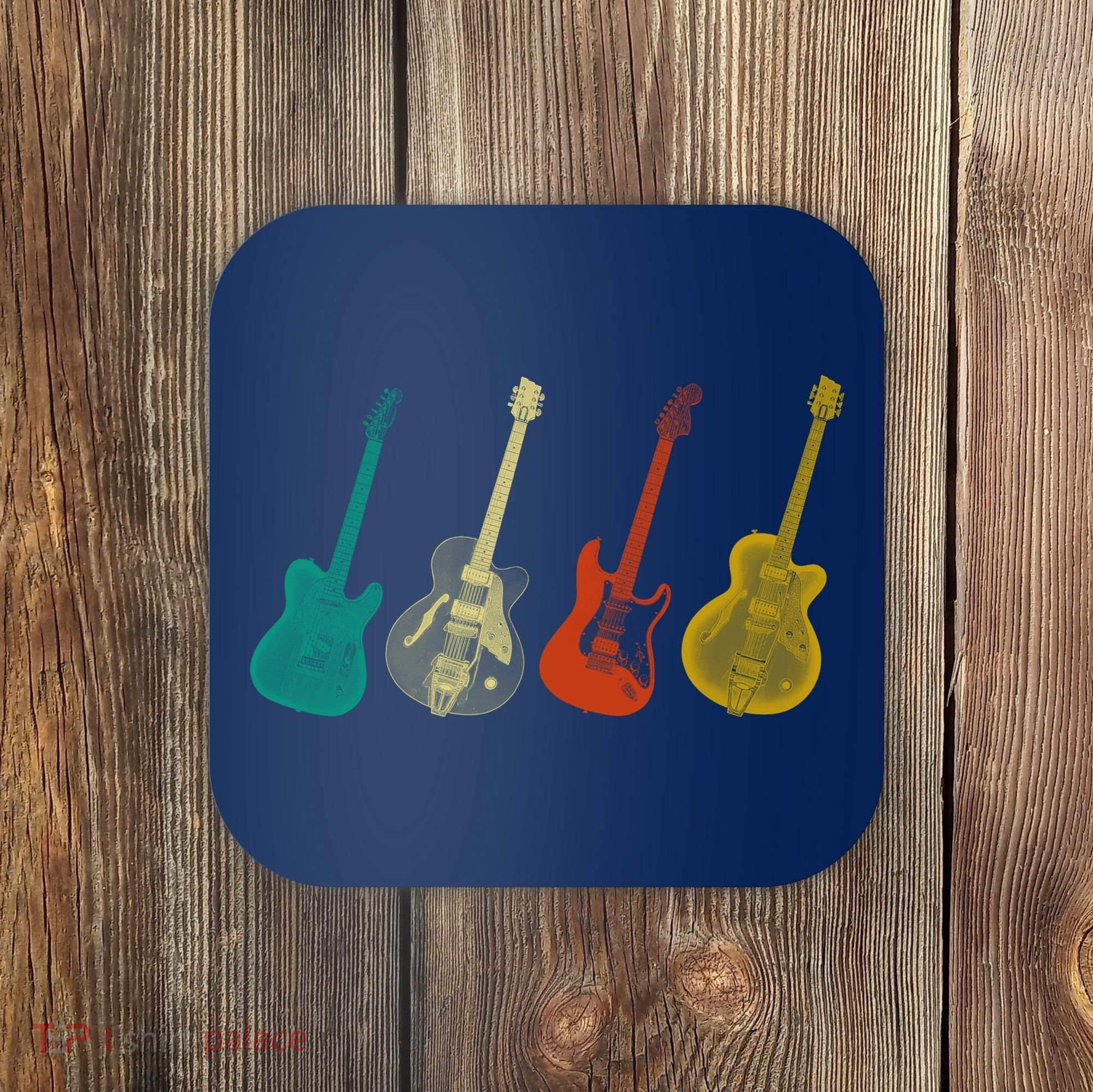 Retro Electric Guitar Coaster